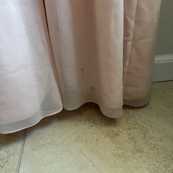 Davids Bridal Womens Vera Wang Bridesmaid dress - Blush in size 12 - Picture 4 of 4